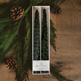 Green Tree Taper Candles (Set of 2)