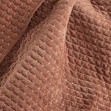 Velvet Stitch Quilted Throw: Grey