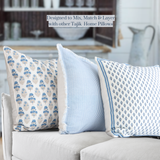 Magnolia Ticking Stripe Pillow 22" x 22"