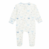 Crabby Cove Zip Footie in Blue