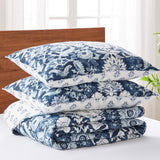 Laure Indigo Quilt Set in Full/Queen