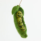 Peas in a Pod Felted Ornament