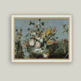 Blue Still Life with Flowers Artwork