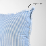 Magnolia Ticking Stripe Pillow 22" x 22"