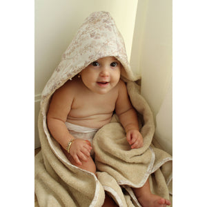 Delicate Neutral Branches Organic Cotton Bath Towel
