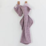 Hooded Towel + Wash Mitt Set in Orchid