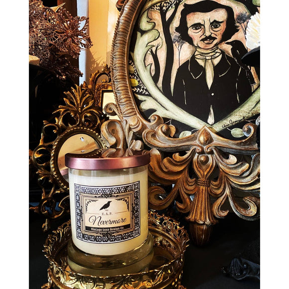 Nevermore Edgar Allan Poe 9 Oz. Soy Wax Candle