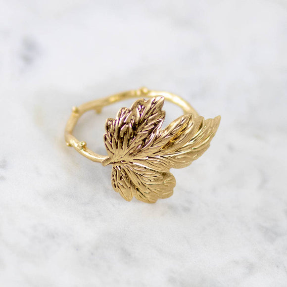 Maple Leaf Napkin Ring Set