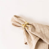 Gold Bow Napkin Ring (Set of 4)