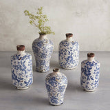 Vintage Blue Small Ceramic Vase