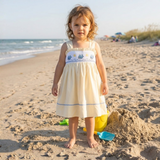 Buttercream Yellow Whale Smocked Dress