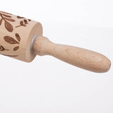 Butterfly Embossing Wooden Rolling Pin