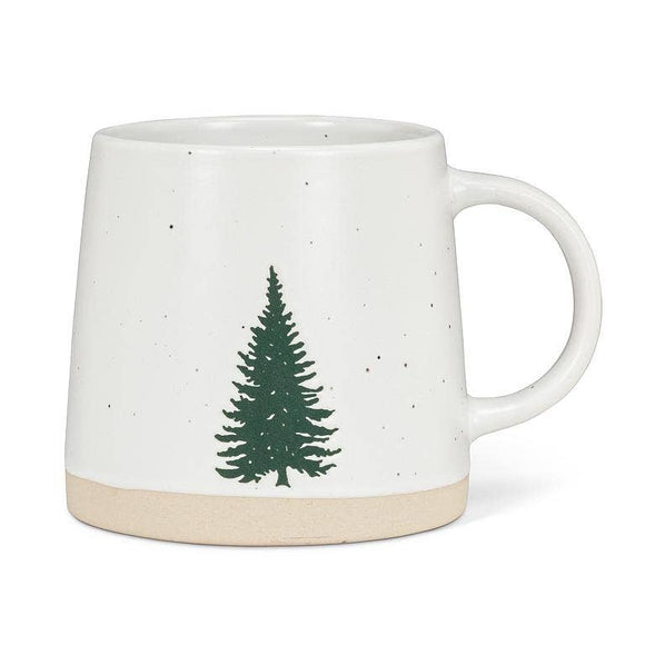 Stoneware Christmas Tree Mug 3.5
