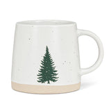 Stoneware Christmas Tree Mug 3.5"H(14oz)