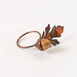 Harvest Oak Napkin Rings (Set of 4)