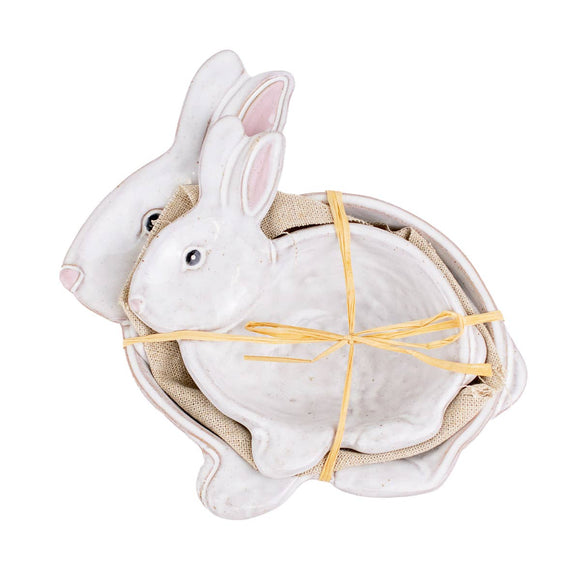 Callie Bunny Ceramic Nesting Dishes