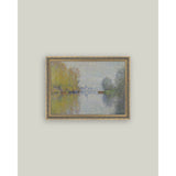 Autumn on the Seine Framed Antique Art: 7x5