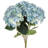 Large 5 Stem Hydrangea Bouquet-Blue-20"H