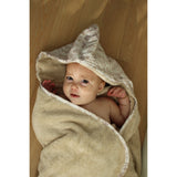 Delicate Neutral Branches Organic Cotton Bath Towel