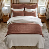 Velvet Stitch Quilt Set in Forrest