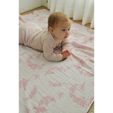 Little Pink Bird Muslin Organic Cotton Blanket