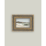 Beach Landscape Framed Antique Art: 7x5