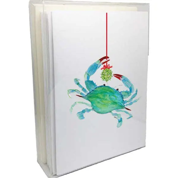 Crab Mistletoe Boxed Note Set