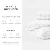 Blue Bouquet Bliss Brushed Cotton Patterned Sheet Set