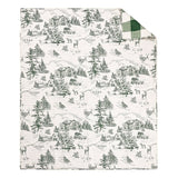 Winter Sleigh Ride Quilted Throw