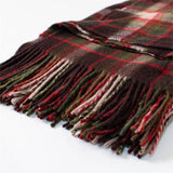 Balmoral Plaid Fringed Throw Blanket