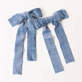 Blue Velvet Ribbon Bows