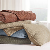 Velvet Stitch Quilt Set in Forrest