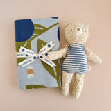 Blanket Blueberry Bear Bee Organic Cotton Baby Blanket