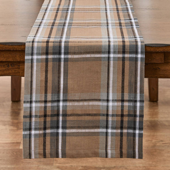 Chestnut Plaid Table Runner 72