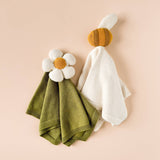 Lovey Bee Cream Baby Gift Blanket Toy Spring Cuddle Cloth