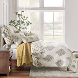 Kamira Ochre Reversible Quilt Set