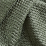 Velvet Stitch Quilted Throw: Grey