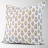 Vivienne Mughal Flower Pillow in Sage