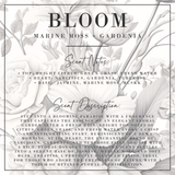 BLOOM | Marine Moss + Gardenia Candle | Luxe Collection