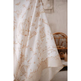Toile De Jouy Double-Layer Muslin Blanket in Beige: 27.5” x 27.5”