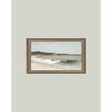 Beach Landscape Framed Antique Art: 7x5