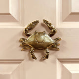 Handcrafted Brass Crab Door Knocker