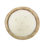 9.5" Paulownia Circular Wood Candle