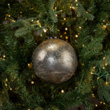 SILVER CRACKLE KUGEL ORNAMENT