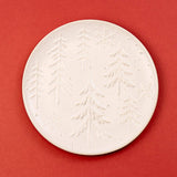 Antique White Winter Fir Plate