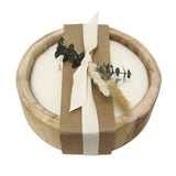 9.5" Paulownia Circular Wood Candle