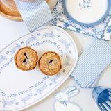 Bunny Oval Bamboo Tray