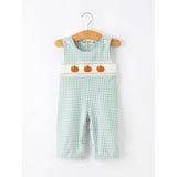 Pumpkin Embroidered Baby Boy JonJon