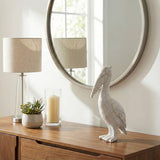 White Standing Pelican