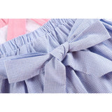 Blue and Pink Ocean Smocked Sundress